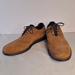 Martin Dingman Men's Countryaire Suede Loafers 74025M Size 10 Tan Plain Toe